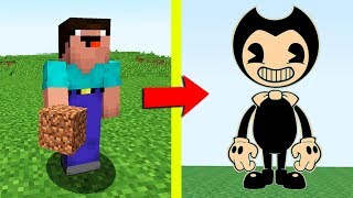 НУБ ПРОТИВ БЕНДИ НЕВИДИМКА В МАЙНРАФТ! НУБИК И ТРОЛЛИНГ ЛОВУШКА MINECRAFT Мультик БЕНДИ И ЧЕРНИЛЬНАЯ