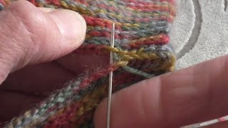 Как сшить резинку 1х1 связанную крючком How to Sewing the Slip Stitch Crochet Rib