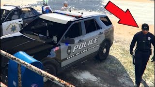 GTA 5 FiveM RP - I Got KICKED For This... LOL - POLICE vs Truck | SLAPTrain
