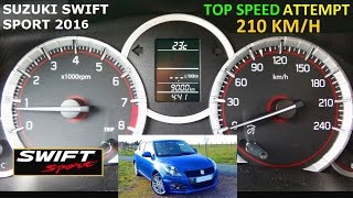 Suzuki Swift Sport 136 2016 Top Speed 210 km/h