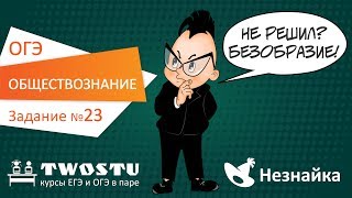 ОГЭ по обществознанию. Вариант № 1 – задание 23