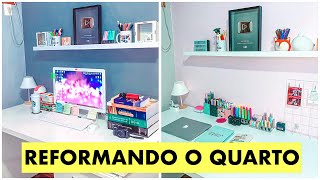 REFORMANDO O QUARTO com menos de 100 REAIS