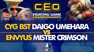 CYG BST Daigo Umehara (Guile) vs ENVYUS Mister Crimson (Dhalsim) - CEO 2019 Day 1 Pools - CPT 2019