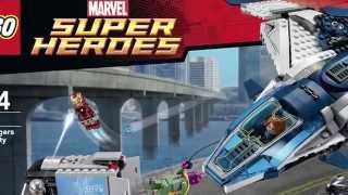Lego 76032 обзор Супер герои на русском Погоня на квинджете Мстителей Super Heroes Quinjet City Chas