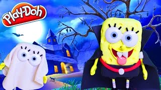 Play Doh Halloween Crafts - Make Halloween Costumes For SpongeBob