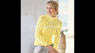 Джемпер из Тонкой Пряжи Спицами - 2019 / Cardigan from Thin Knitting Needles / Strickjacke