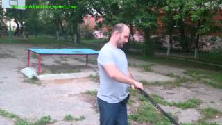 разминка на прыгалках, работа с эспандером лыжника/боксёра / 16.06.2015 г.
