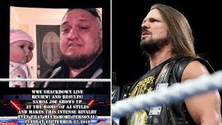 WWE SmackDown Live Review! And Results! 9/25/2018 Samoa Joe Shows Up At The Home! Of A.J. Styles