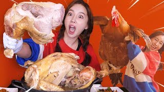 [Mukbang]놀랍게 큰 닭을 잡아먹자! 2탄 Giant Chickens VS Ssoyoung ?炸鸡 チキン。ไก่ทอด Poulet