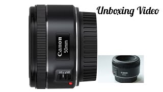 Unboxing Canon EF 50mm f/1.8 STM lens