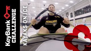 Bryan Rust vs. Jack Johnson: Kayak Race on Ice | Pittsburgh Penguins