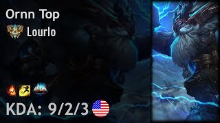 Ornn Top vs Gnar - Lourlo - NA Challenger Patch 8.2