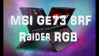 Обзор ноутбука MSI GE73 8RF Raider RGB