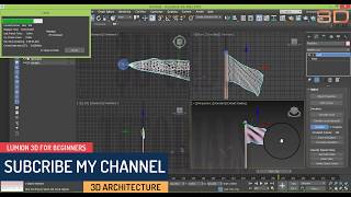 3d animation tutorial for beginners in 3ds max 2018 How to create a 3d animated flag in Urdu