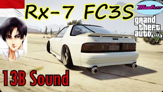 GTA V INDONESIA - 13B Rotary sound mod - Mazda RX7 Savanna FC3S