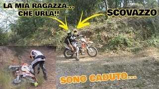 HO PORTATO LA MIA RAGAZZA NEL BOSCO CON IL KTM || KTM 300 AND CRF 450 CRASH