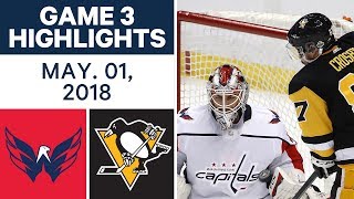 NHL Highlights | Capitals vs. Penguins, Game 3 - May. 01, 2018