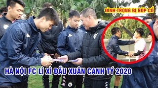 Đình Trọng bị bắt nạt trong ngày Hà Nội FC tập luyện khai xuân Canh Tý 2020