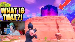 NINJA Reacts to Giant Purple Cube Appearing During Fortnite Tournament