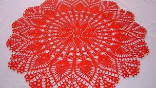 Centro de mesa a crochet tutorial completo DIY parte 1/4