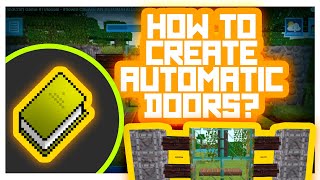 DinoCraft Game #Tutorials -  #howto CREATE AN AUTOMATIC DOORS