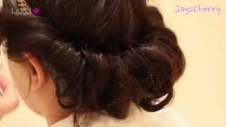 تسريحة شعر بسيطة للحفلات