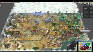 CIV5: AI FFA with 21 Civs Always at War