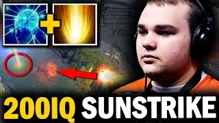 INCREDIBLE 200IQ SUNSTRIKE NoOne Invoker vs Ahjit TB Mid - Virtus.Pro vs Mineski | Dota 2 Invoker