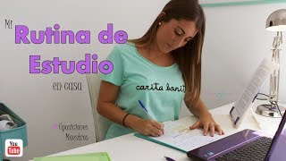 Mi rutina de estudio en casa / Nisabelt