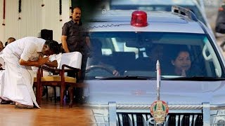 Panneerselvam worshiped Jayalalithaa's car in Chennai | Oneindia News