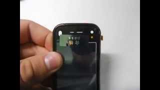 Сенсорный экран для Nokia N97 Mini Black (с рамкой)