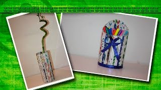 Стильная подставка для карандашей или Ваза из журналов