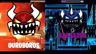 OUROBOROS VS RAGNAROK(Legendary Demon Battle)( Geometry Dash Extreme Demons)