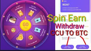 Spin And Earn BTC/ETH Make Money || Coin Club Unlimited ccu token earn || Invite and earn