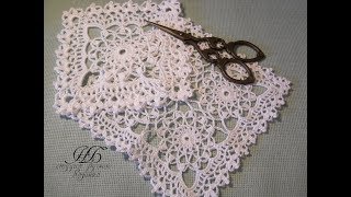 Ажурный квадратный мотив # 10.