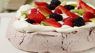 Chocolate Pavlova Recipe Demonstration - Joyofbaking.com