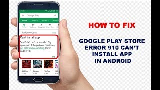 How to fix Google Play Store Error, Can’t Install App in Android