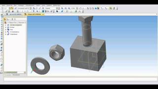 Болтовое соединение в компас 3D