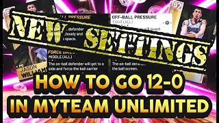 *UPDATED* BEST DEFENSIVE SETTINGS TO GO 12-0! HOW TO STOP 3 POINT CHEESE! NBA 2K19