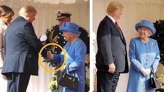 Queen Elizabeth & Trump's unusual Body Language when they met