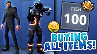 BUYING ALL TIERS/ITEMS SEASON 3 Battle Pass! ALL ITEMS! REAPER, BACK BLING AND MORE!