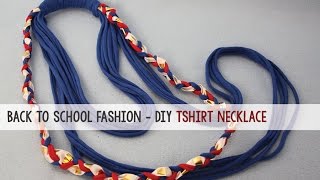 How to Make an Upcycled T-Shirt Necklace | Sophies World
