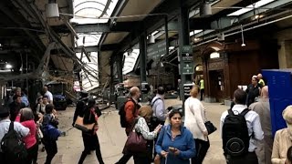 One dead after commuter train crashes in New Jersey