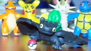 как слепить дракона  из пластилина беззубик Dragon from plasticine How to Train Your Dragon