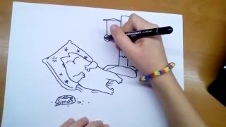 Няшка-Рисовашка -- кот Саймон