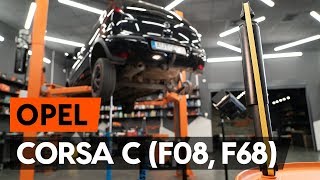 Como substituir amortyzatory traseira no OPEL CORSA C (F08, F68) [TUTORIAL AUTODOC]