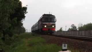 Тепловоз ТЭП60-0836 с поездом №614 Солигорск - Могилёв