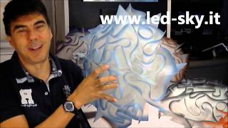 Plafoniera Veli Slamp recensione video su led-sky tv