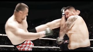 Новый бой Мирко Крокопа после травмы / Прилетело с локтя / New fight Mirco Cro Cop