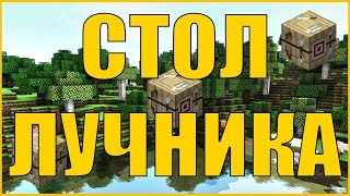 Как скрафтить Стол лучника в Minecraft 1.14?